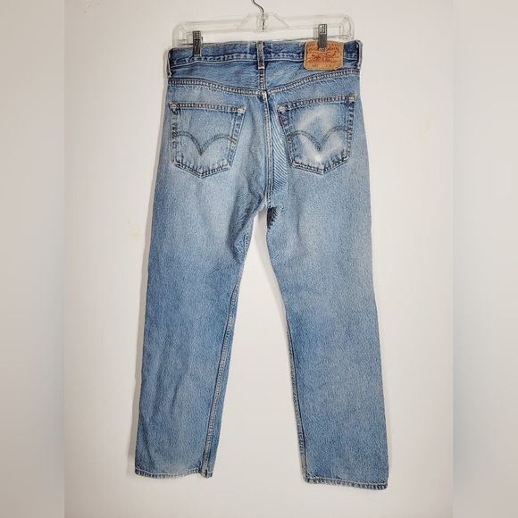 Levi's Men's 501 Vintage Straight Leg Button-Fly Jeans, Size 34 - Picture 2 of 7